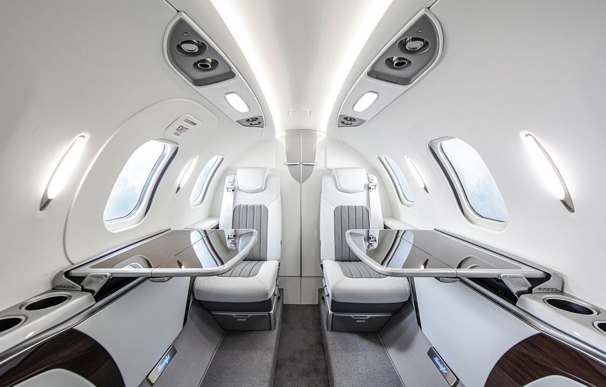 HondaJet Elite cabin interior for Philadelphia charter