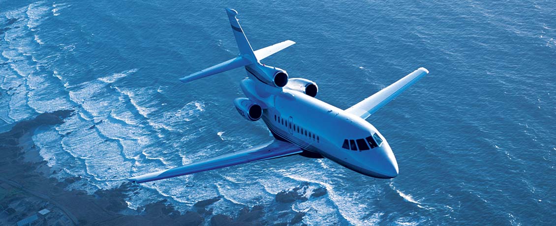 Dassault Falcon 900EX cabin interior for Philadelphia charter