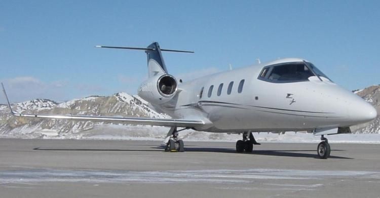 Learjet 55 midsize jet private aircraft for Philadelphia jet charter