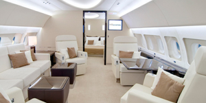 Airbus ACJ319 exterior for Philadelphia jet charter
