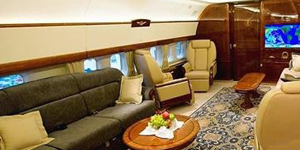 Boeing 727-251 VIP cabin interior for Philadelphia charter