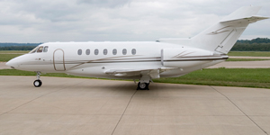 Hawker 1000 exterior for Philadelphia jet charter