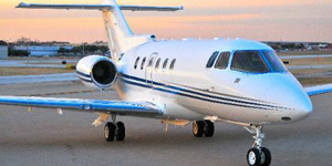 Hawker 900XP exterior for Philadelphia jet charter
