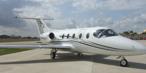 Hawker 400XP exterior for Philadelphia jet charter