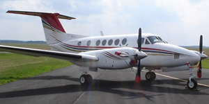 King Air 200 exterior for Philadelphia jet charter