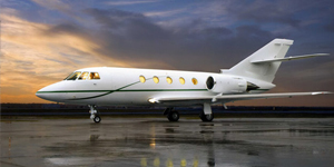 Falcon 20 exterior for Philadelphia jet charter
