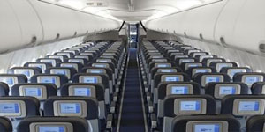 Boeing 737-200 cabin interior for Philadelphia charter