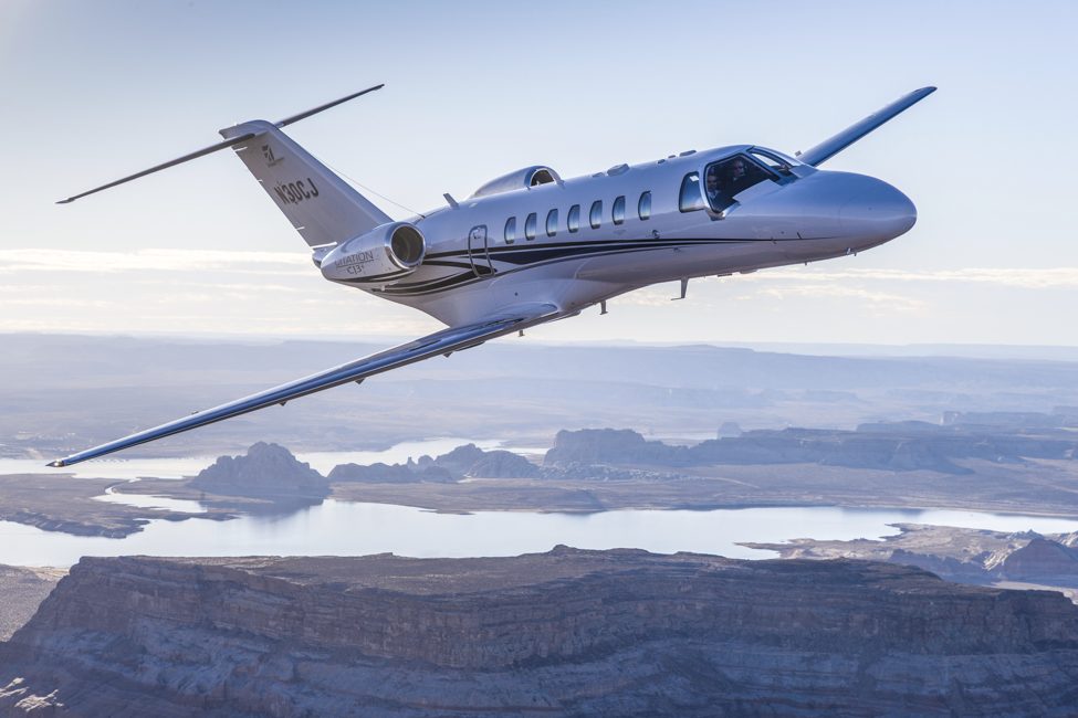 Cessna Citation CJ3 cabin interior for Philadelphia charter