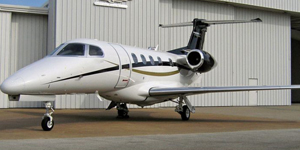 Embraer Phenom 300 exterior for Philadelphia jet charter