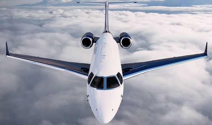 Embraer Legacy 450 cabin interior for Philadelphia charter