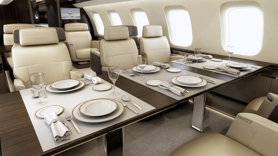 Bombardier Global 7500 exterior for Philadelphia jet charter
