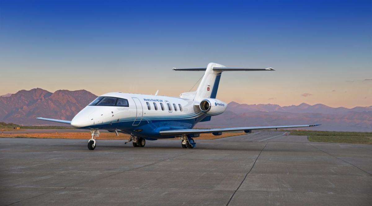 Pilatus PC-24 cabin interior for Philadelphia charter