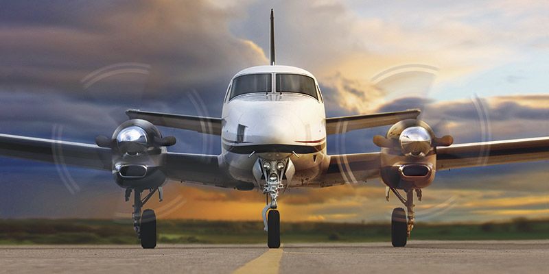 Beechcraft King Air C90GTx cabin interior for Philadelphia charter