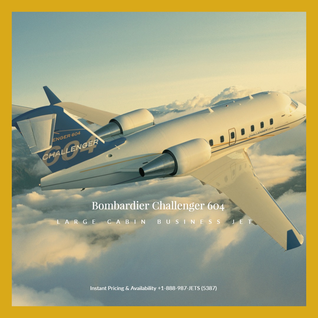 Challenger 604 heavy jet private aircraft for Philadelphia jet charter